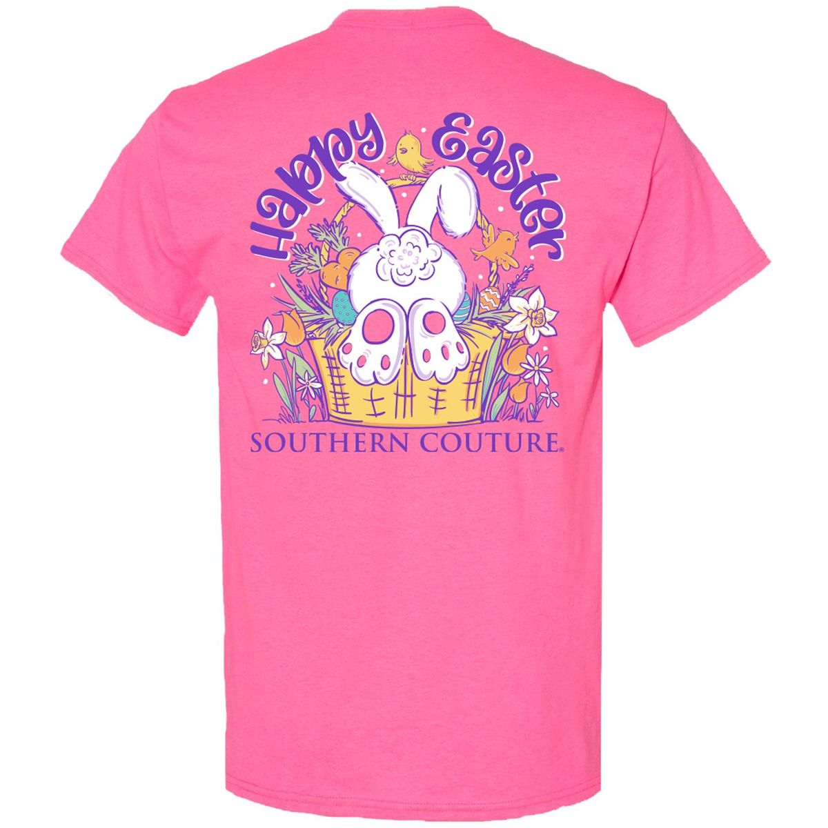 Southern Couture Classic Happy Easter Bunny T-Shirt - SimplyCuteTees